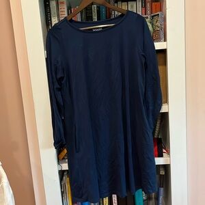 Wool& dress with pockets